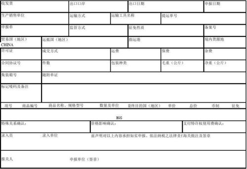 进出口报关时报关单经常出错的地方